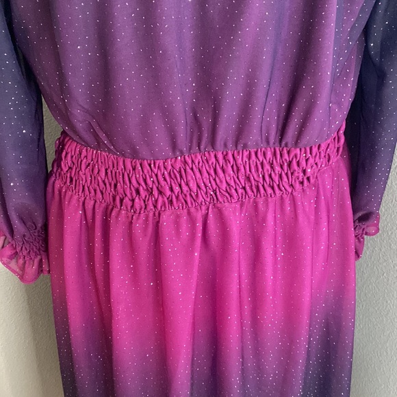 Shelby Nites ombré purple sparkly gown - Picture 7 of 11